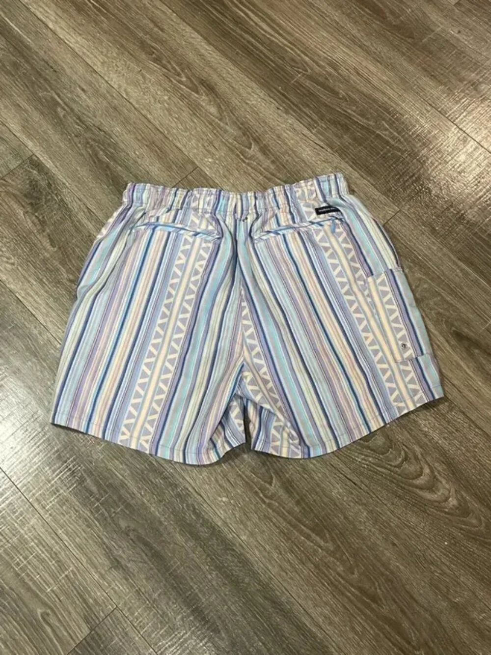 Southern Marsh Swim Trunks size Small Stripes Geometric Purple Pastel